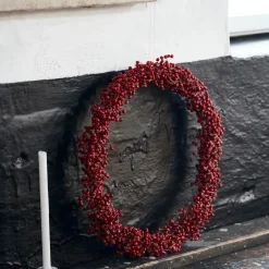 House Doctor Winter Wreath Red Large^ Julepynt