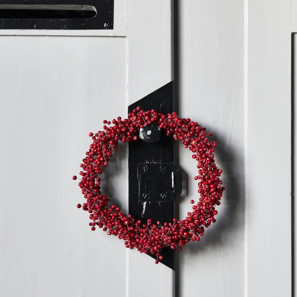 House Doctor Winter Wreath Red Small^ Julepynt