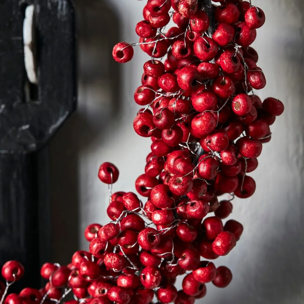 House Doctor Winter Wreath Red Small^ Julepynt