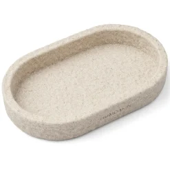 Humdakin Oval Tray Sandstone^ Skåle & Bakker|Badeværelse