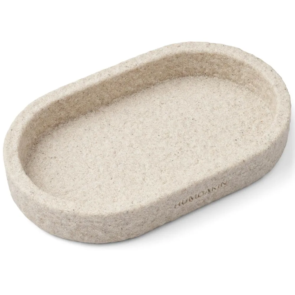 Humdakin Oval Tray Sandstone^ Skåle & Bakker|Badeværelse