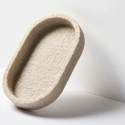 Humdakin Oval Tray Sandstone^ Skåle & Bakker|Badeværelse