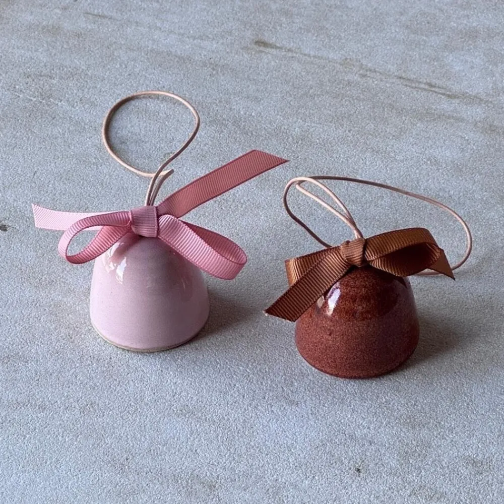 Julie Damhus Studio Juleklokke Pink^ Juletræspynt|Julepynt