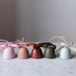 Julie Damhus Studio Juleklokke Pink^ Juletræspynt|Julepynt