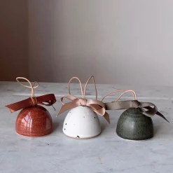 Julie Damhus Studio Juleklokke Brændt^ Juletræspynt|Julepynt