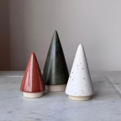 Julie Damhus Studio Juletræ Brændt (Lille, Mellem, Stor)^ Julepynt|Juleborddækning