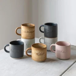 Julie Damhus Studio Oda Bedste Kop Rosa^ Keramik & Porcelæn