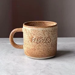 Julie Damhus Studio Oda Farfar Kop Brun^ Keramik & Porcelæn