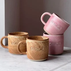 Julie Damhus Studio Oda Farmor Kop Rosa^ Keramik & Porcelæn