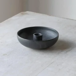 Julie Damhus Studio Oda Lysestage Skål Blå Lille^ Lysestager|Keramik & Porcelæn