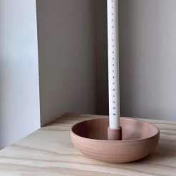 Julie Damhus Studio Oda Lysestage Skål Stor Beige^ Lysestager|Keramik & Porcelæn