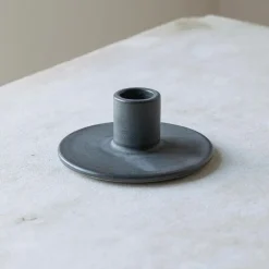 Julie Damhus Studio Oda Lysestage Blå^ Lysestager|Keramik & Porcelæn