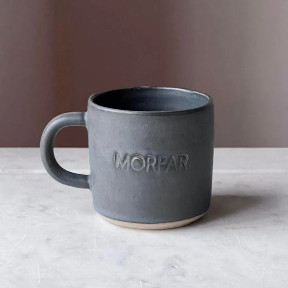 Julie Damhus Studio Oda Morfar Kop Blå^ Keramik & Porcelæn