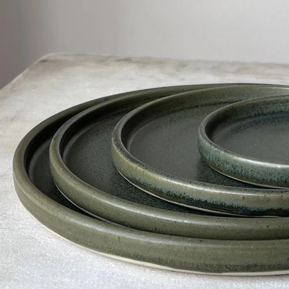 Julie Damhus Studio Oda Tallerken Mini Grøn^ Køkken|Keramik & Porcelæn