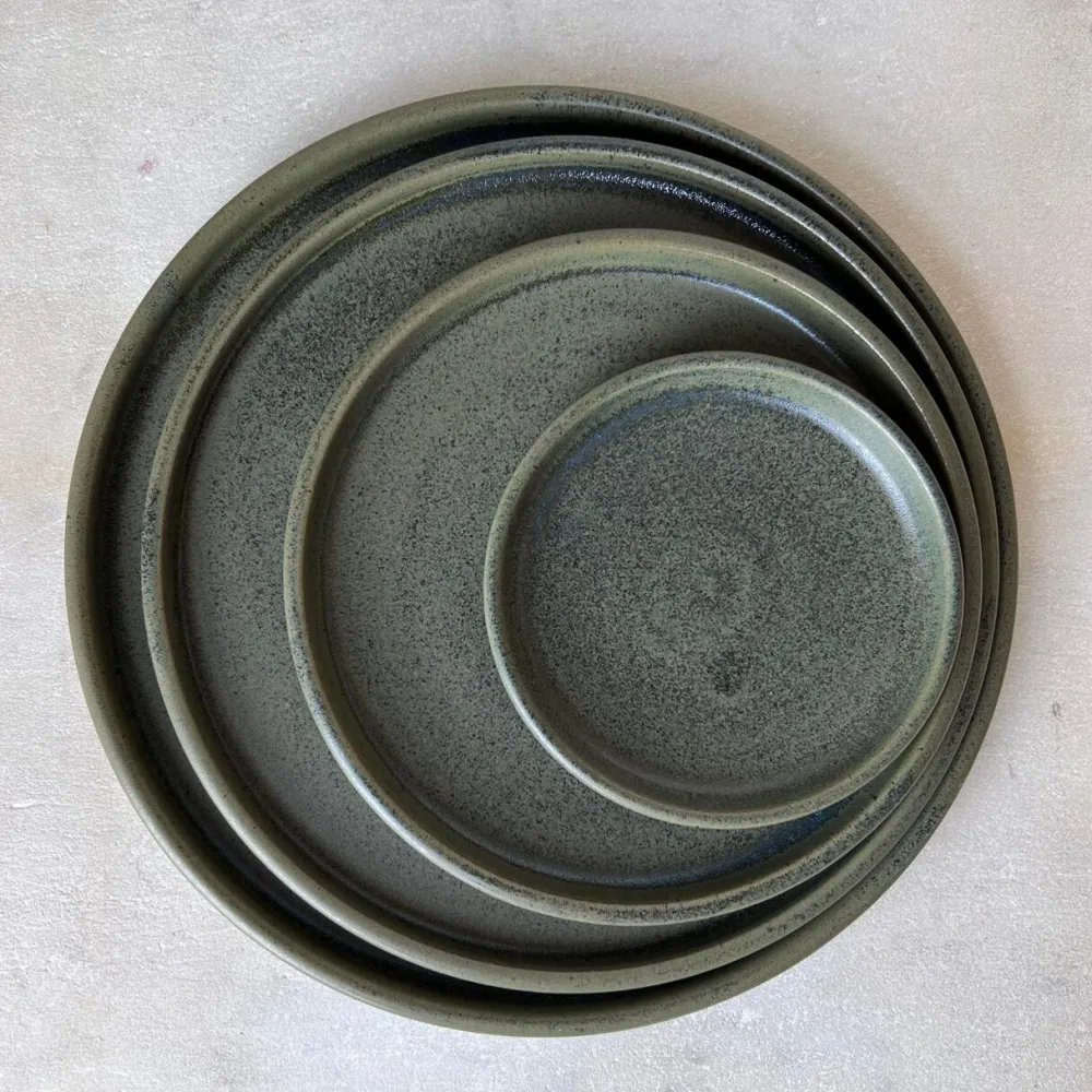 Julie Damhus Studio Oda Tallerken Mini Grøn^ Køkken|Keramik & Porcelæn