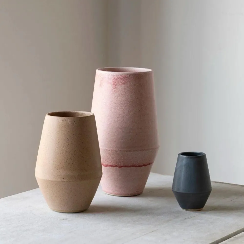 Julie Damhus Studio Oda Vase Beige Mellem^ Vaser|Keramik & Porcelæn
