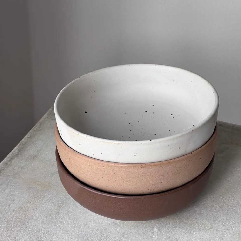 Julie Damhus Studio Oktober Skål Stor Latte^ Køkken|Keramik & Porcelæn