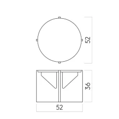 Kristina Dam Studio Simple Table Light Lacquered Oak^ Borde