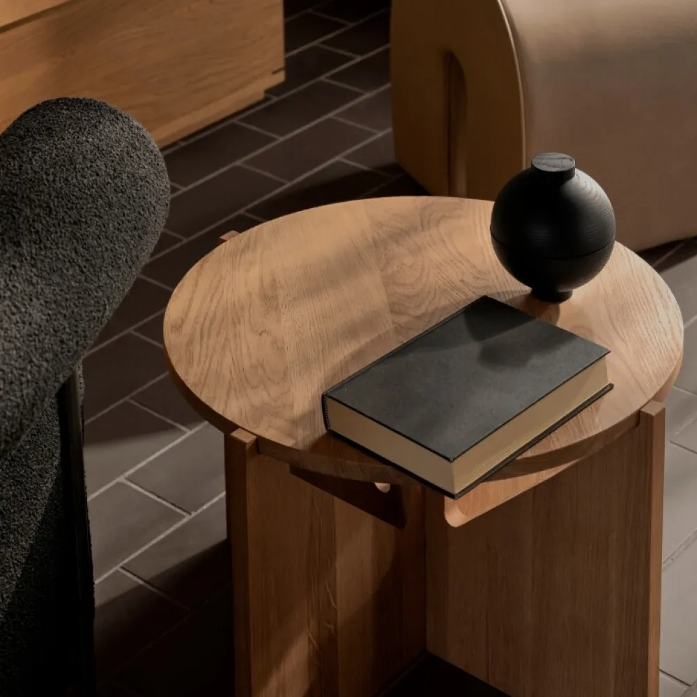 Kristina Dam Studio Kristina Dam Wooden Sphere Bowl Black^ Æsker|Skåle & Bakker