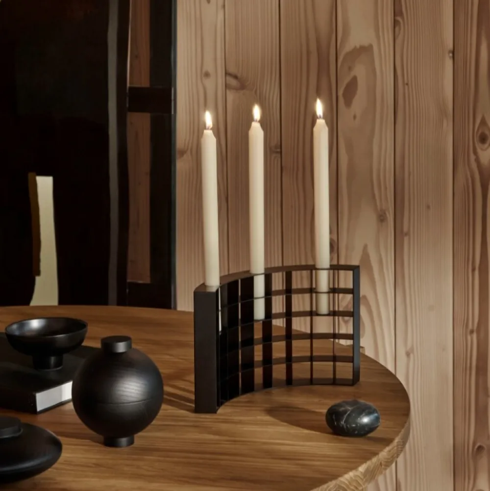 Kristina Dam Studio Kristina Dam Wooden Sphere Bowl Black^ Æsker|Skåle & Bakker