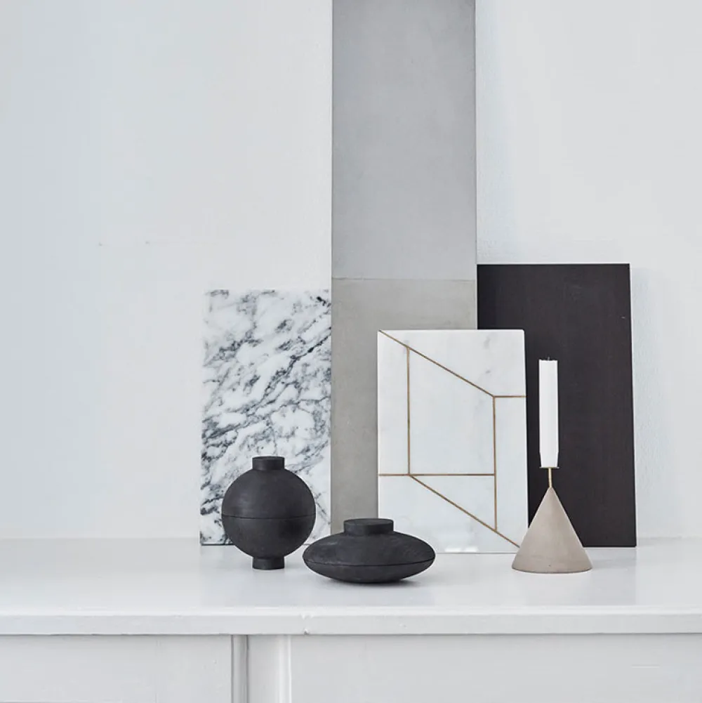 Kristina Dam Studio Kristina Dam Wooden Sphere Bowl Black^ Æsker|Skåle & Bakker