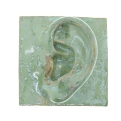Laoru Laoru Left Ear Relief Copper Green^ Keramik & Porcelæn