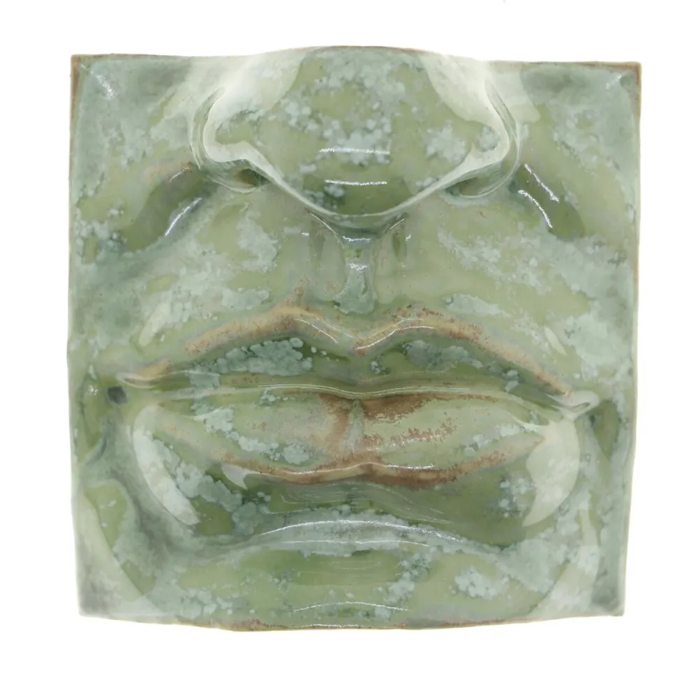 Laoru Laoru Mouth II Relief Copper Green^ Keramik & Porcelæn