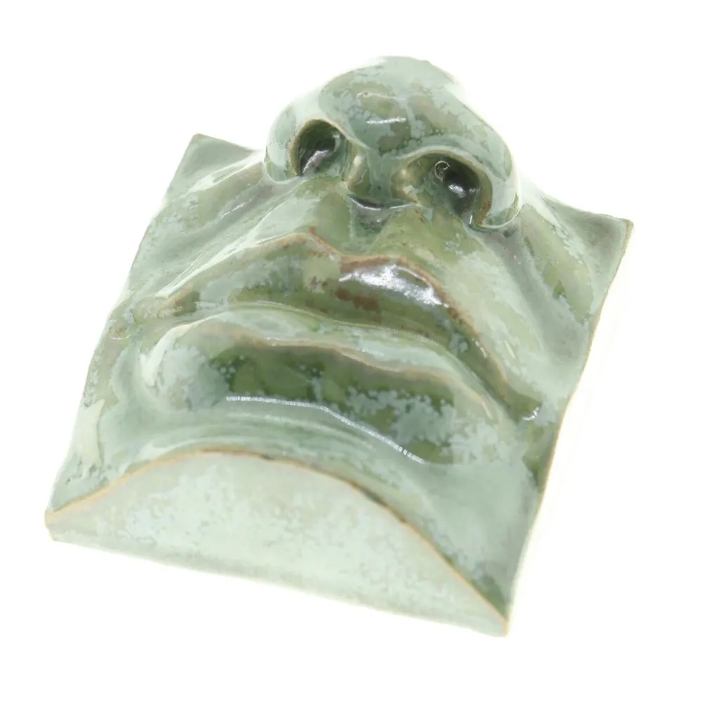 Laoru Laoru Mouth II Relief Copper Green^ Keramik & Porcelæn