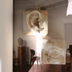 Laoru Laoru Right Ear Relief Antique White^ Keramik & Porcelæn