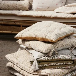 Lene Bjerre Design Ivenne Mattress Ochre/Linen Large^ Udendørs