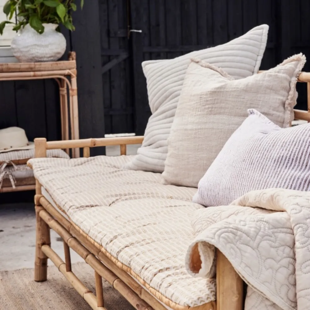 Lene Bjerre Design Ivenne Mattress Ochre/Linen Small^ Udendørs