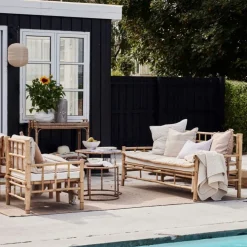 Lene Bjerre Design Ivenne Mattress Ochre/Linen Small^ Udendørs