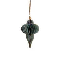 Lene Bjerre Design Paline Ornament Green/Silver No. 3^ Juletræspynt|Julepynt