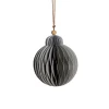 Lene Bjerre Design Paline Ornament Light Grey/Silver No. 2^ Juletræspynt|Julepynt
