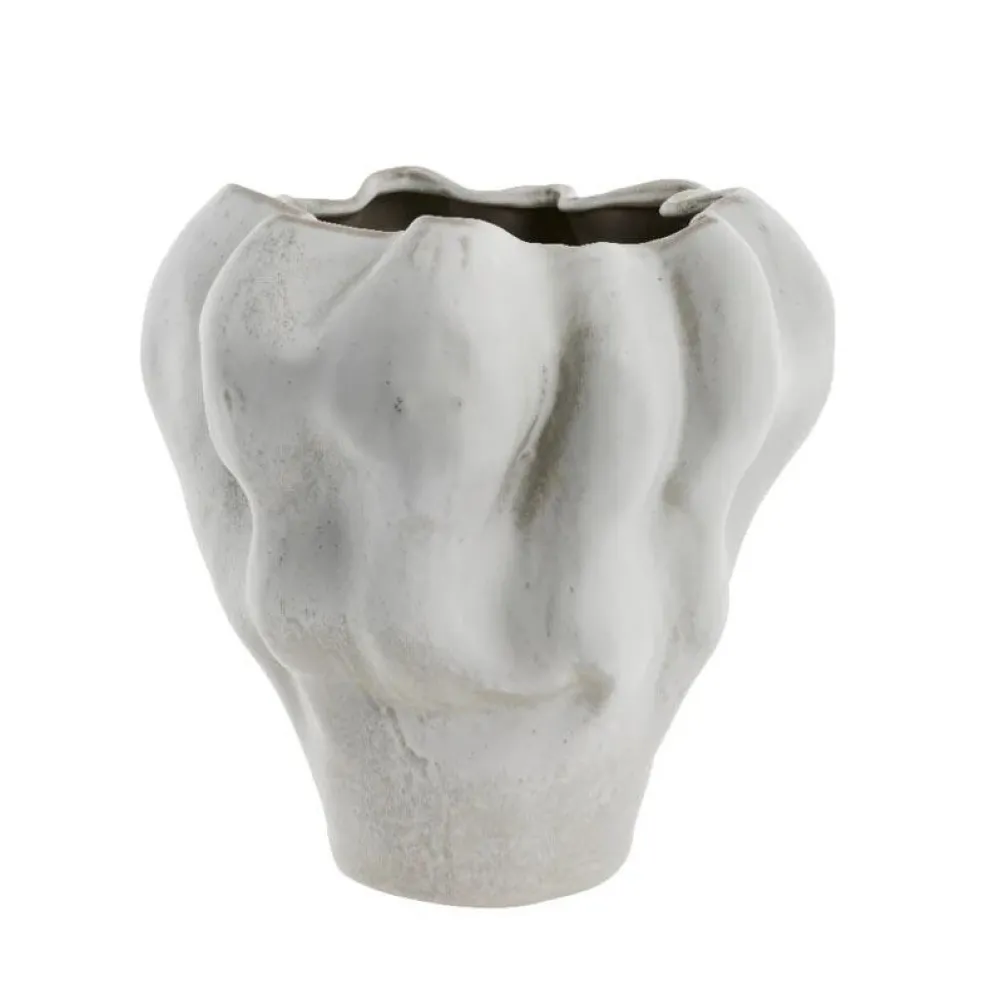 Lene Bjerre Design Viola Vase Linen/White^ Andet Boligtilbehør|Vaser