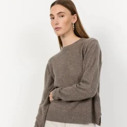 Leveté Room Eloise 2 Strik Brun^Dame Overdele