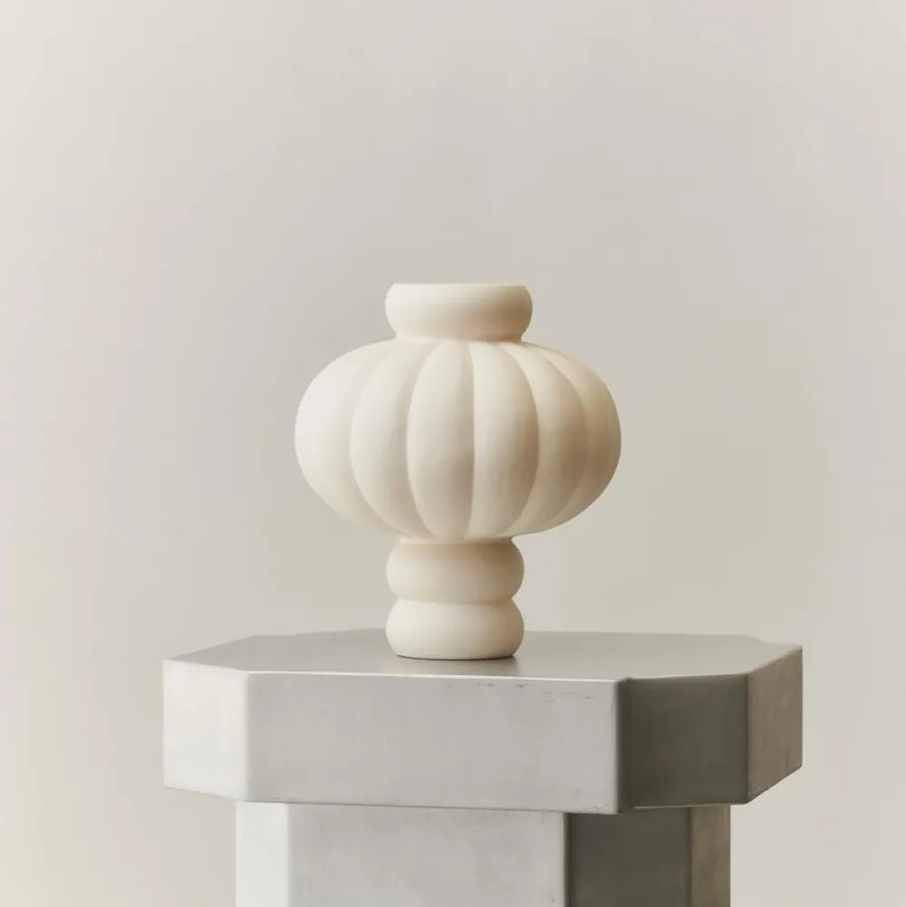 Louise Roe Balloon Vase 02 Raw White^ Andet Boligtilbehør|Vaser