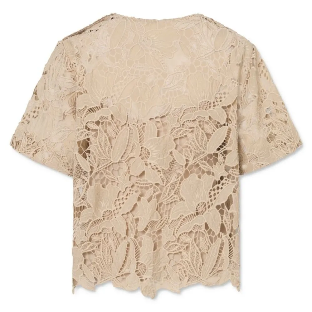 Lovechild 1979 Lovechild Gaelle Top Beige^Dame Overdele