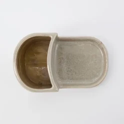 Meraki Brush & Soap Holder Datura Shellish Grey Small^ Køkken