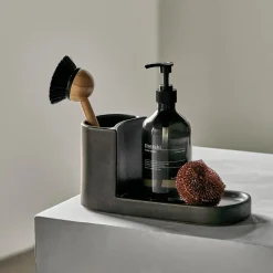 Meraki Brush & Soap Holder Datura Dark Grey Large^ Køkken|Badeværelse