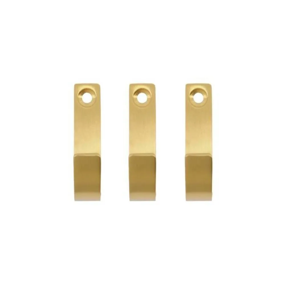 Meraki Hooks Thapsus Brushed Brass^ Knager & Greb