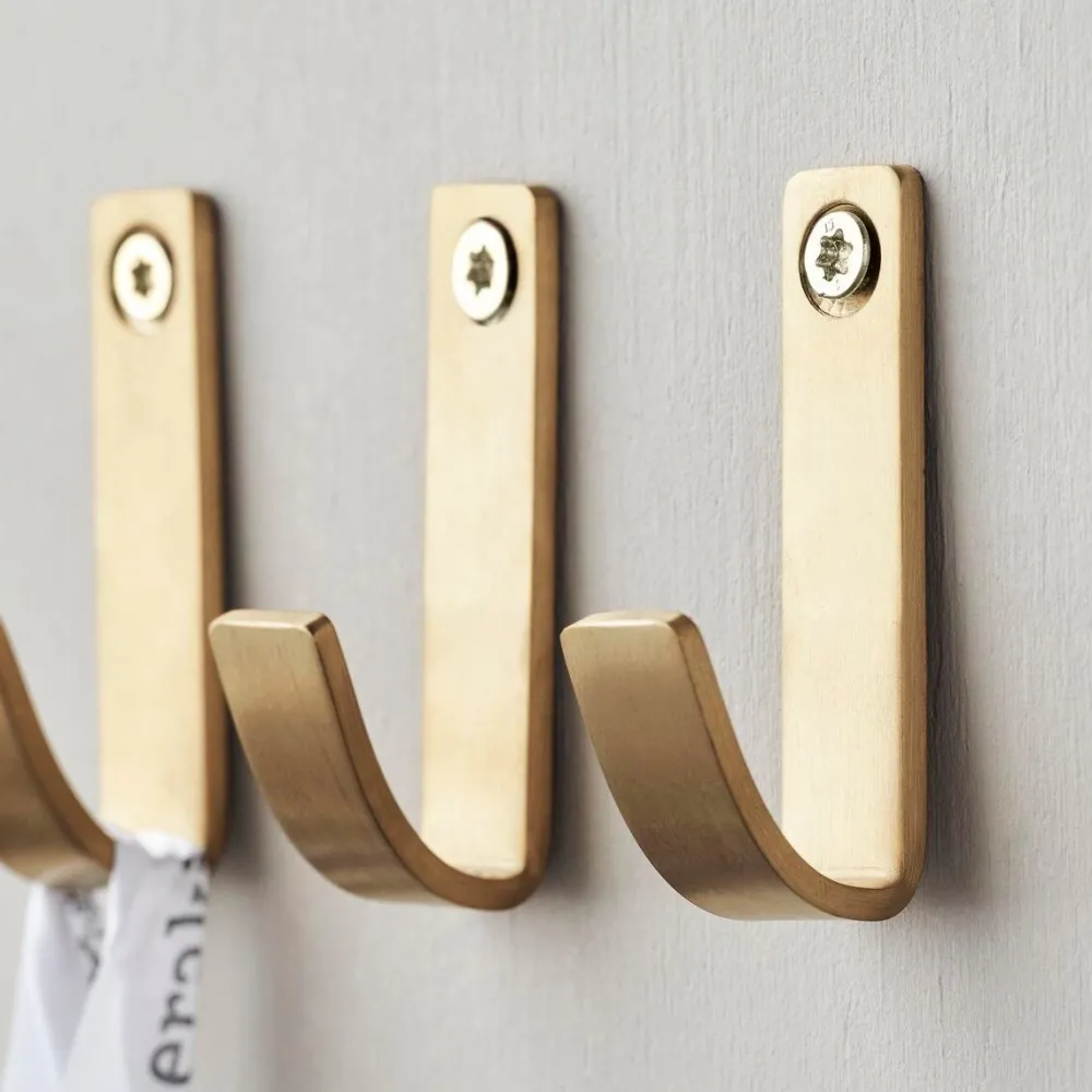 Meraki Hooks Thapsus Brushed Brass^ Knager & Greb