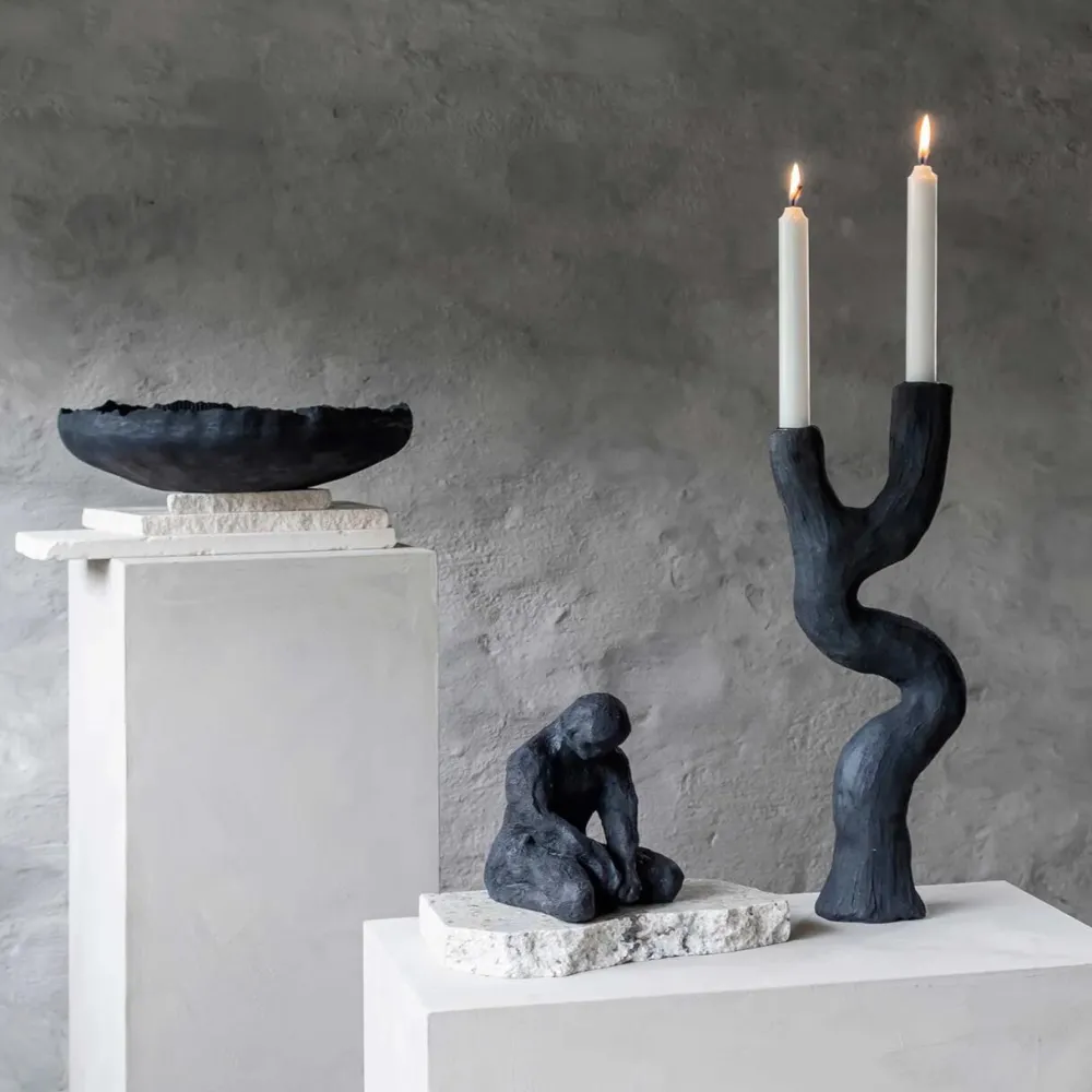 Mette Ditmer Art Piece Candleholder Black^ Andet Boligtilbehør|Lysestager