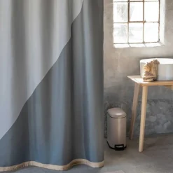 Mette Ditmer Duet Shower Curtain Light Grey^ Badeværelse
