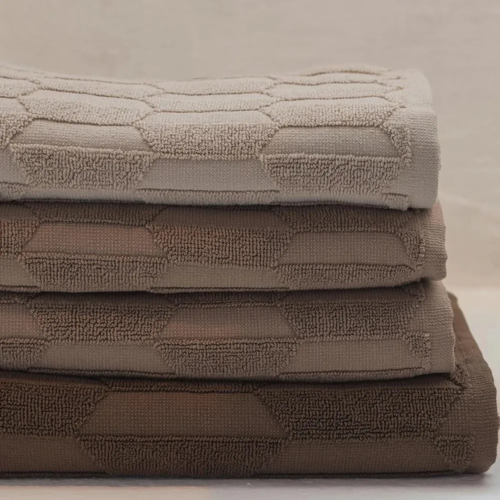 Mette Ditmer Geo Guest Towels Nougat^ Badeværelse