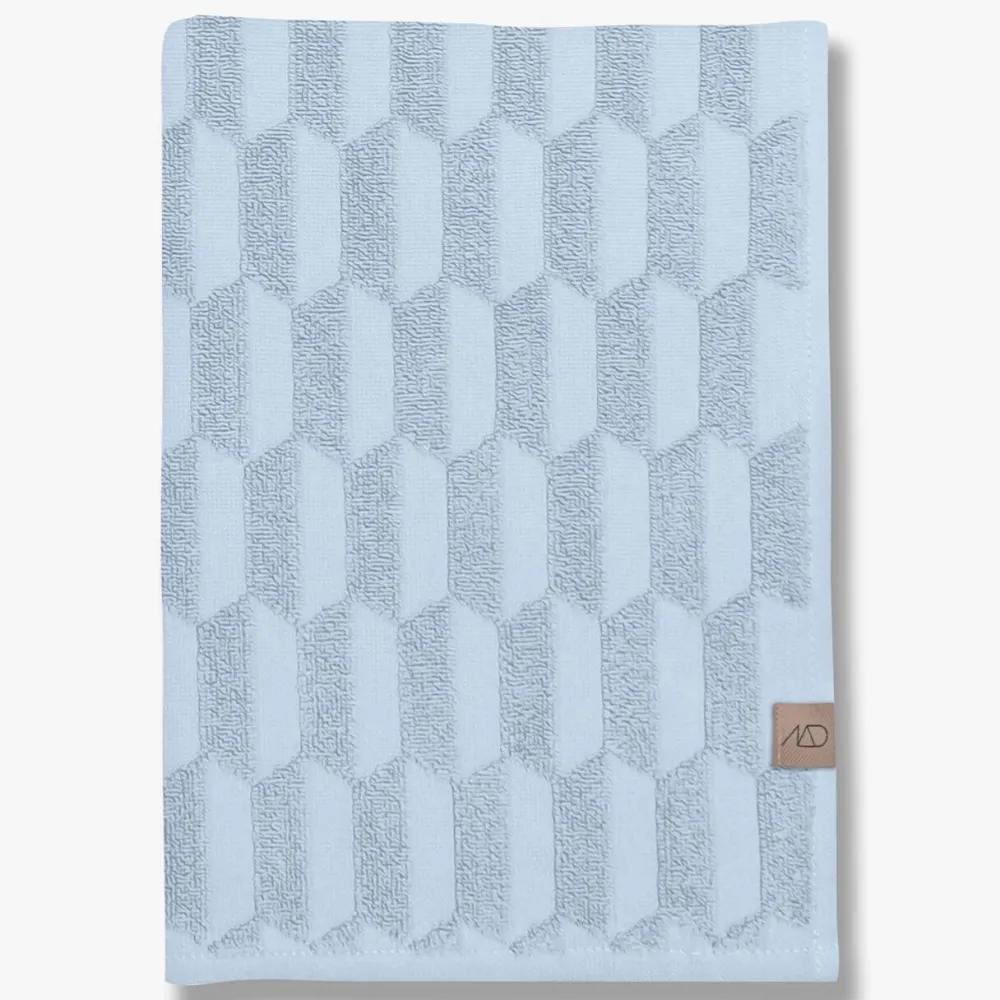 Mette Ditmer Geo Towel Light Blue^ Badeværelse