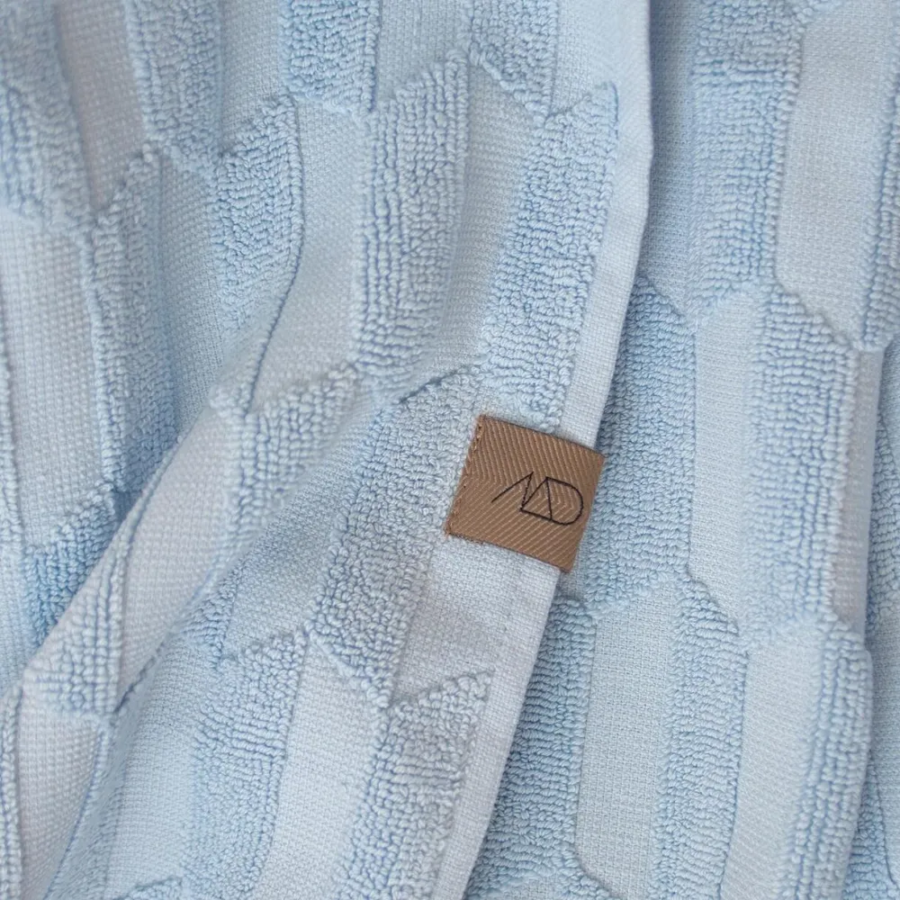 Mette Ditmer Geo Towel Light Blue^ Badeværelse