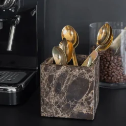 Mette Ditmer Marble Cube Brown^ Skåle & Bakker|Andet Boligtilbehør
