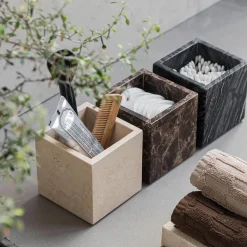 Mette Ditmer Marble Cube Brown^ Skåle & Bakker|Andet Boligtilbehør