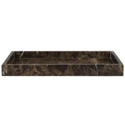 Mette Ditmer Marble Deco Tray Brown^ Skåle & Bakker